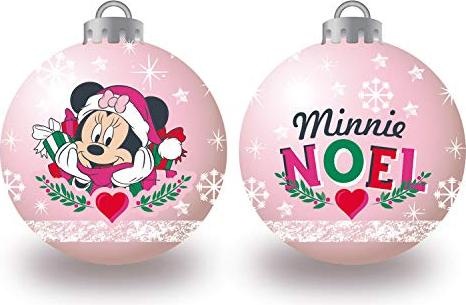 Productafbeelding Arditex Kerstballen voor kinderen Minnie Mouse Roze, 6st. (6 -Part)