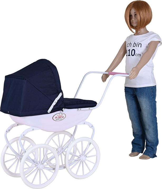 Actual product image Knorrtoys Puppenwagen Classic pram - navy blue/rose/princess