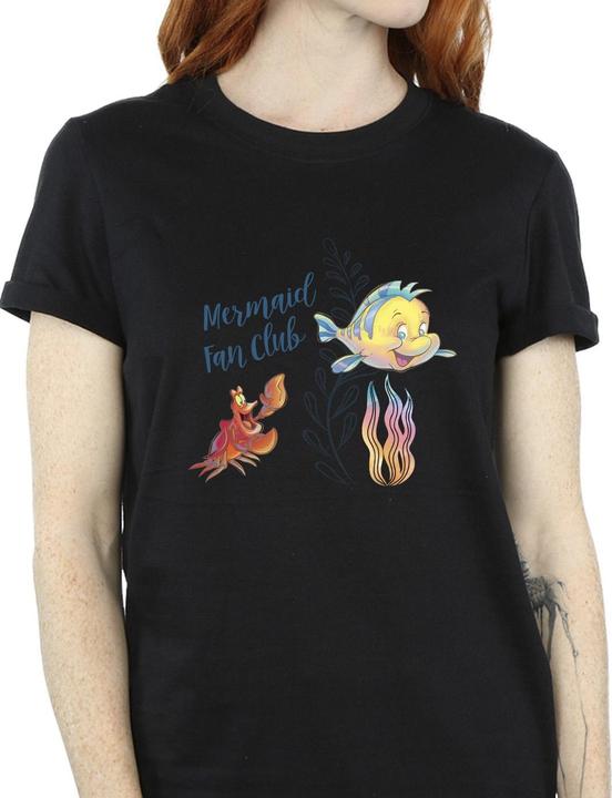 Actual product image Disney Womens/Ladies The Little Mermaid Club Cotton Boyfriend T-Shirt (3XL)