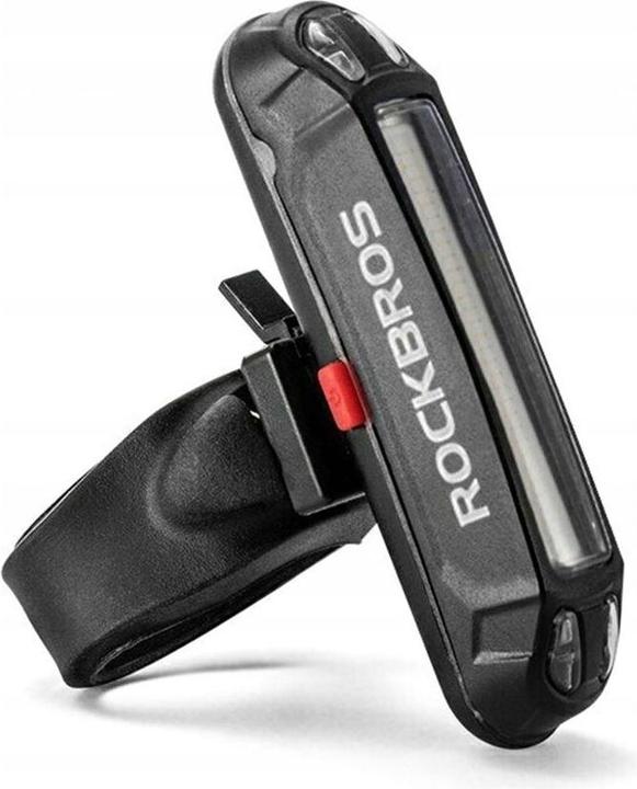 Image du produit Rockbros A54BK éclairage arrière de vélo + câble micro USB - USB-A - noir (100 lm)