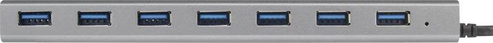 Actual product image Renkforce 7 Port USB 3.0 Hub Aluminum (7 ports)