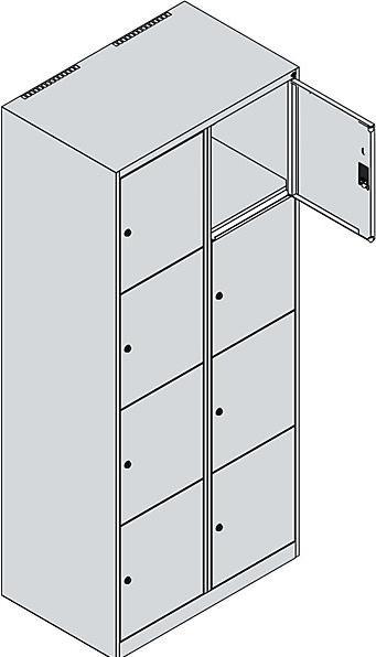 Actual product image C+P Classic PLUS locker cabinet (80 x 50 x 185 cm)