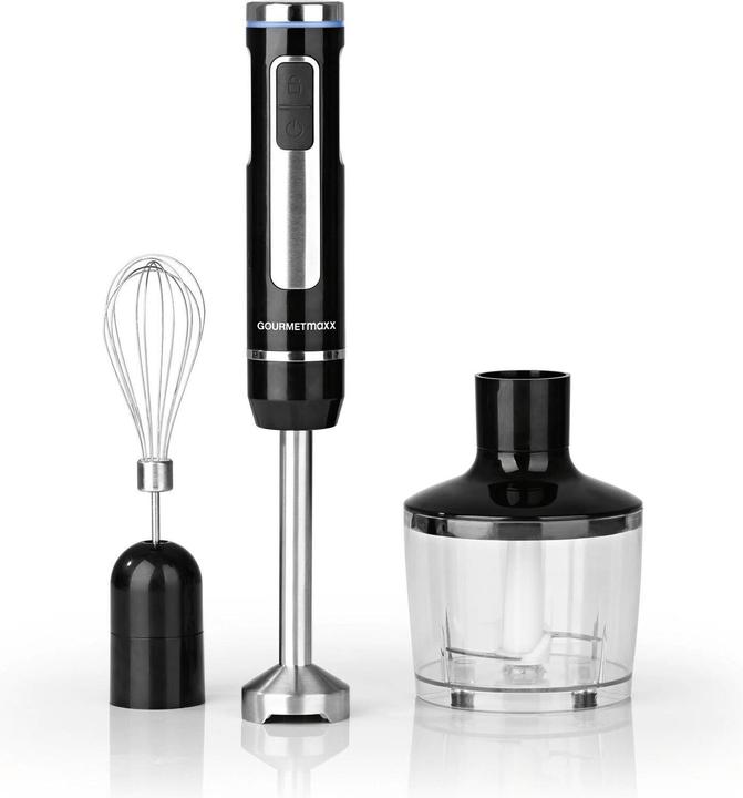 Produktbild Gourmetmaxx Stabmixer Schwarz, Motorleistung: 200 W, Funktionen