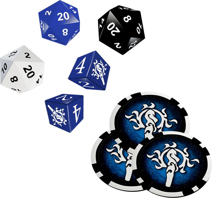 Blau, Schwarz, Weiss