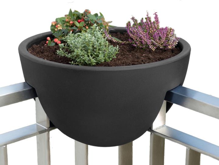 Produktbild Rephorm Balkonblumentopf Eckling Ø 45 cm - Graphit