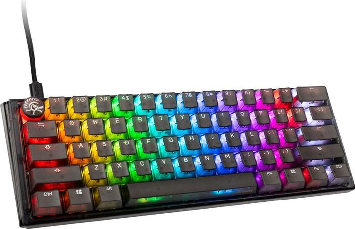 Produktbild Ducky One 3 Aura Black Mini Gaming Tastatur, RGB LED - MX-Silent-Red (US) (Eng. Int., Kabelgebunden)