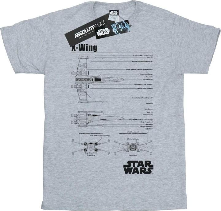 Produktbild Star Wars XWing Blueprint TShirt Jungen (152, 158)
