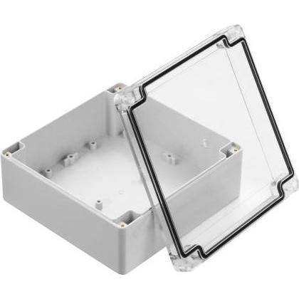 Rs Pro ABS Gehäuse, Grau, Aussenmass 149.85 x 149.85 x 60mm, IP67 (Gehäuse), Elektronikzubehör + Gehäuse, Grau