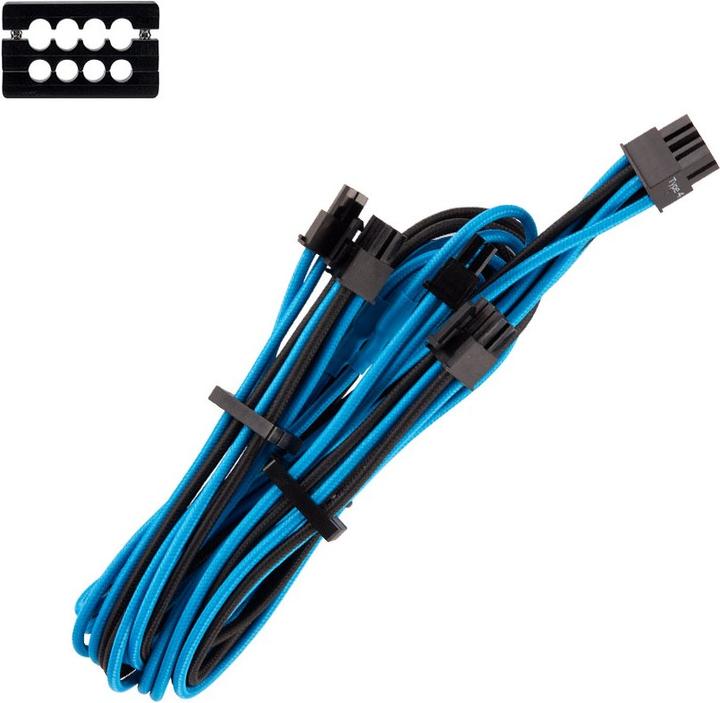 Produktbild Corsair Premium Sleeved PCIe Dual-Kabel Doppelpack