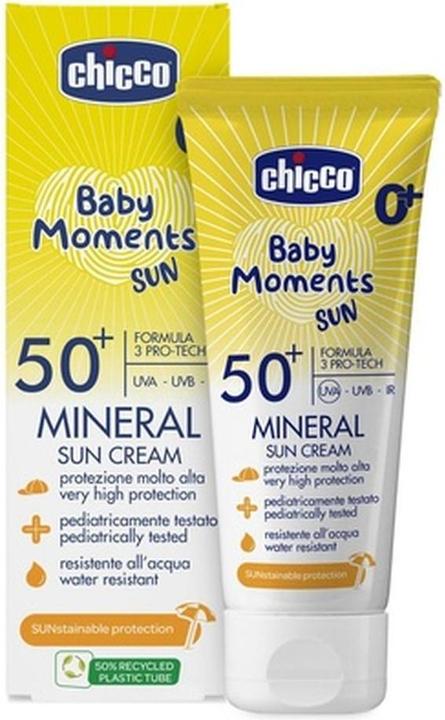 Produktbild Chicco Sonnencreme Mineral LSF50+ 0m+ Italienisch 75 ml (Sonnencreme Gesicht, SPF 50+, 75 ml)