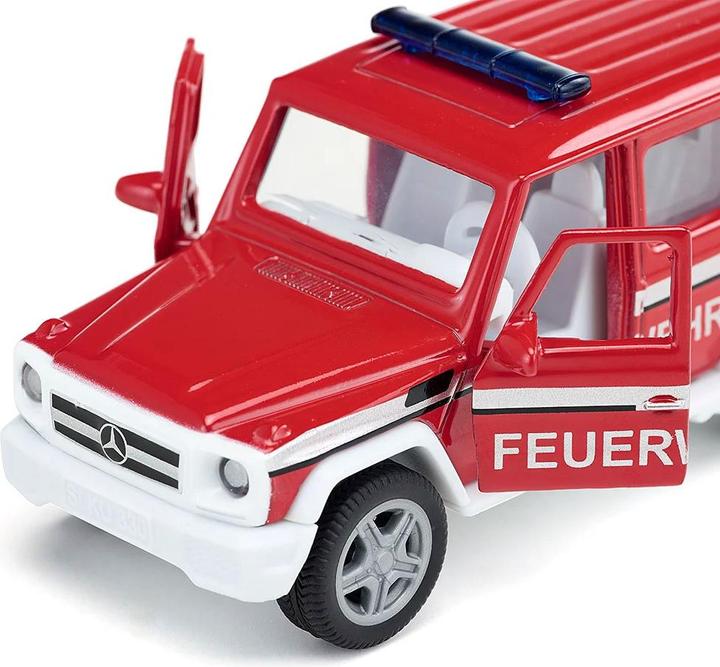 Produktbild Siku Mercedes AMG G 65 Feuerwehr Super Serie, 1:50, 155x75x65 mm, Metall, ab 3+