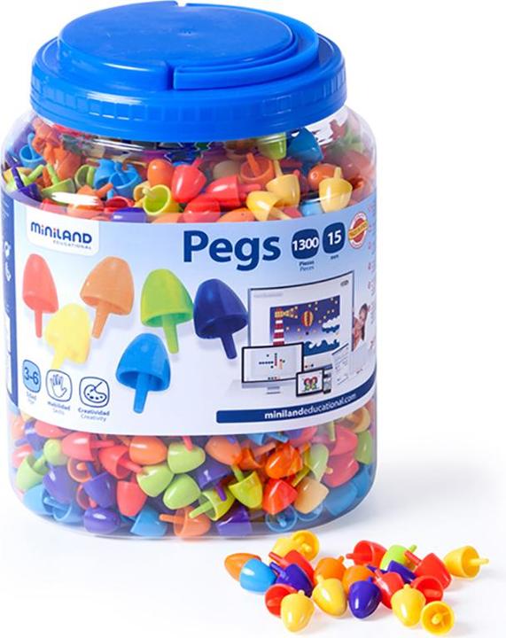 Image du produit Miniland Pegs 15 Mm (1300 Pcs)