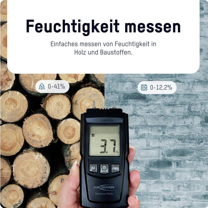 Produktbild Ansmann Materialfeuchtemessgerät Messbereich Baufeuchtigkeit (Bereich) 0 bis 1