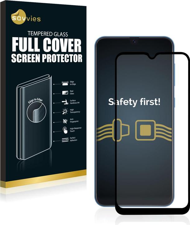 Produktbild Savvies Full-Screen Displayschutz Panzerglas Schutzglas (1 Stück, Samsung Galaxy A50)