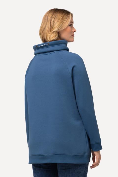 Produktbild Ulla Popken Sweatshirt, weiter Stehkragen, Taschen, Raglan-Langarm (54)