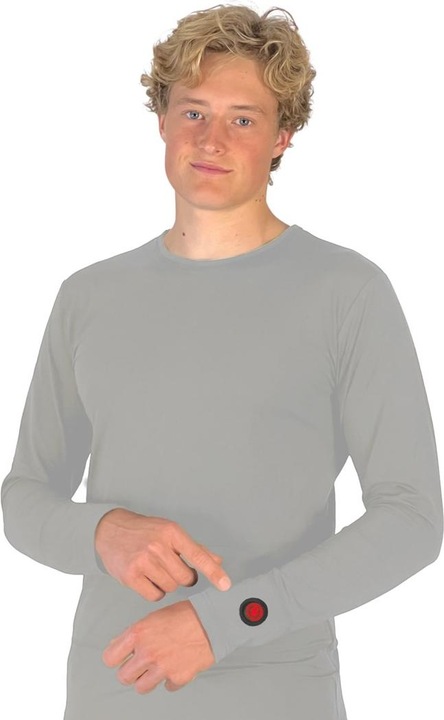 Actual product image Glovii GJ1GL Shirt/Top Blouse Round Neck Long Sleeve Elastane, Polyester (L)