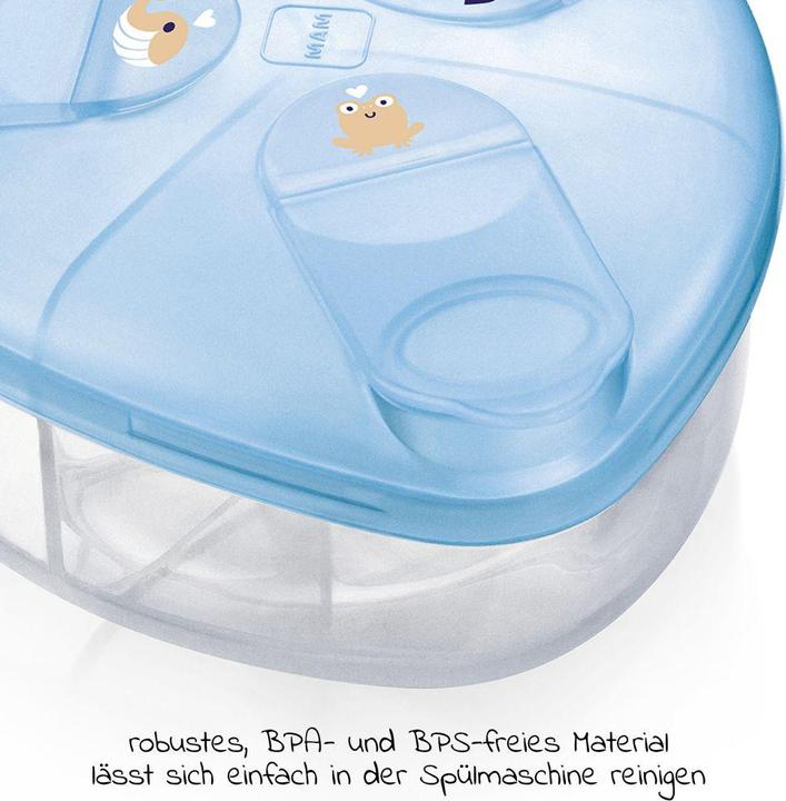 Image du produit MAM Milk Powder Box, distributeur de lait en poudre, baleine/grenouille