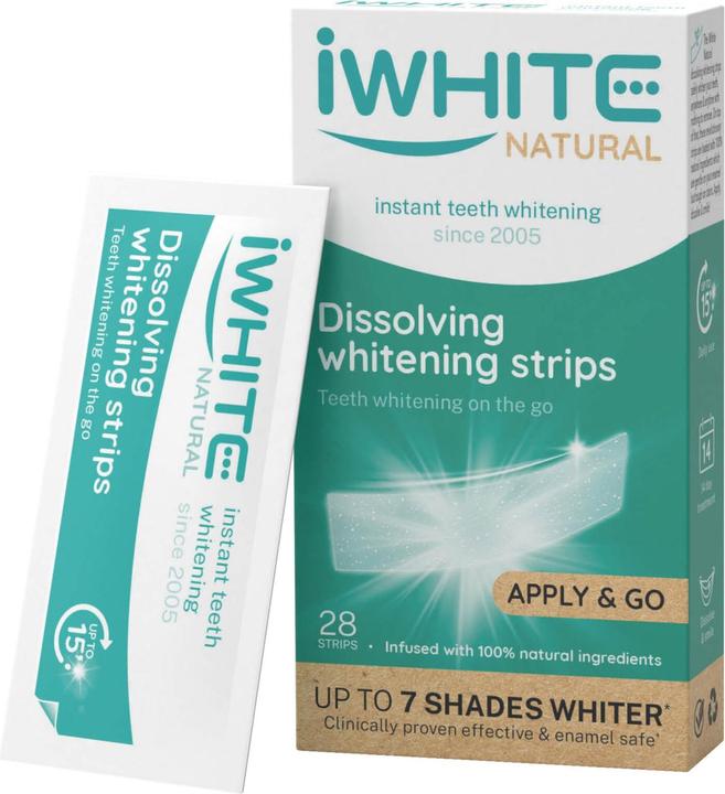 Actual product image iWhite Natural Whitening Strips 28 units (Bleaching Strips)