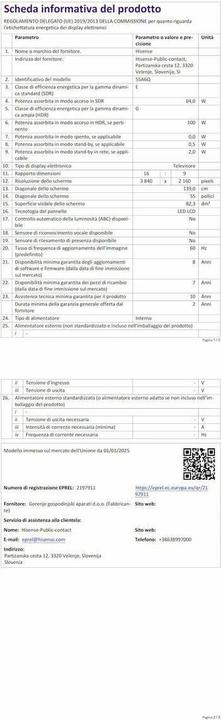Produktbild Hisense TV 55A6Q (55", LED, UHD)