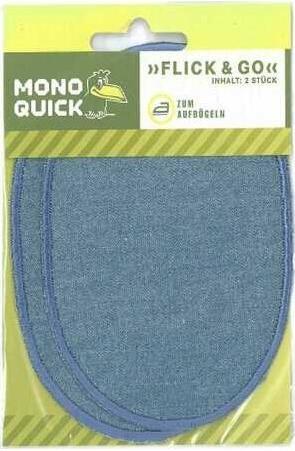 Image du produit Mono Quick Jeansflick oval 2 Stk. (2 pcs, 12 x 9.50 cm)