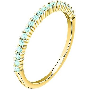 La Petite Story, Ring, - Elegant gold-plated ring with light blue zircons Silver LPS03AWV200 - Circuit: 52, (52)