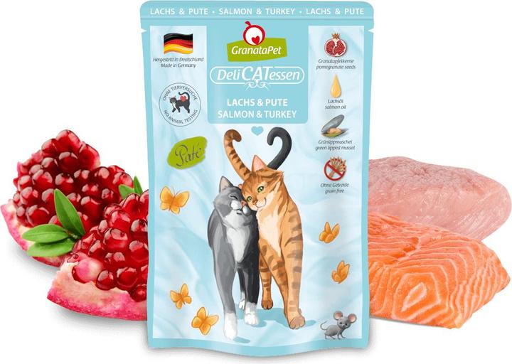 Produktbild Granatapet Delicatessen Pouch Lachs & Pute (Adult, 1 Stk., 85 g)