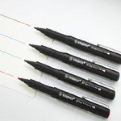 Produktbild STABILO Driver Medium 0.8mm 4er Etui (Grün, Blau, Schwarz, Rot, 4 x)