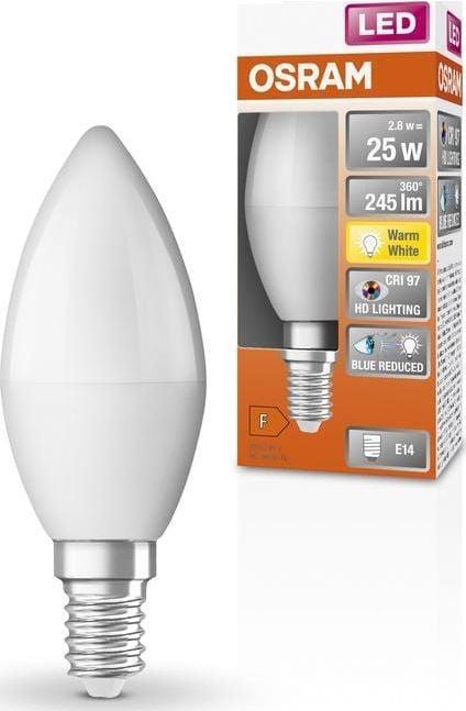 Image du produit Osram LED Classic Lampes Frosted (E14, 2.80 W, 245 lm, 6 x, F)