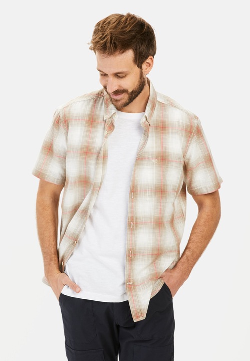 Image du produit Camel Active Kariertes Kurzarmhemd aus reiner Baumwolle (XL)