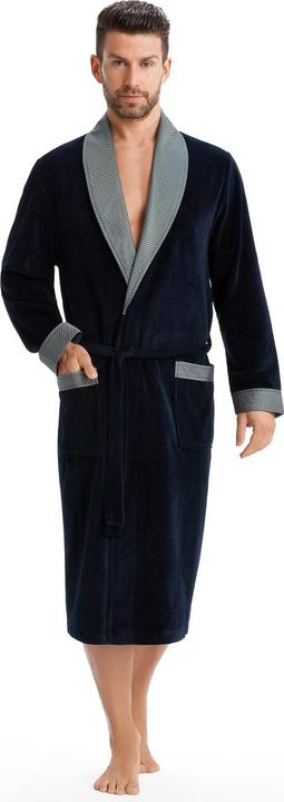 with dark blue stripes