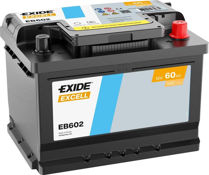Exide EB602 Excell (12 V, 60 Ah, 540 A)