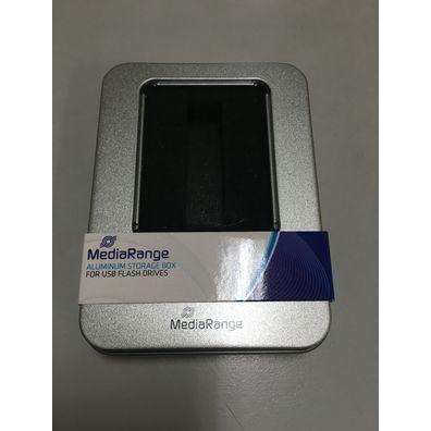 MediaRange BOX901 - Aufbewahrungsbox - Silber - Rechteckig - Aluminium - Kunststoff - Einfa (Speicherkartenhülle), Digit...