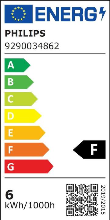 Label énergétique Philips Professional Lampe LED à réflecteur (E27, 6 W, 540 lm, 1 x, F)