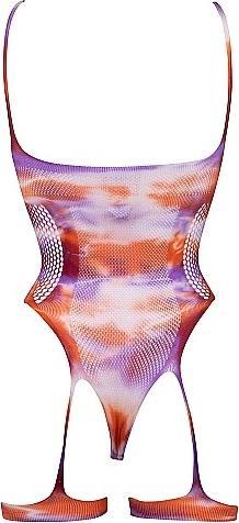 Produktbild Le Désir Open-cup Tie Dye strappy teddy & Dazzling Nipple Bling Sticker - (One Size)