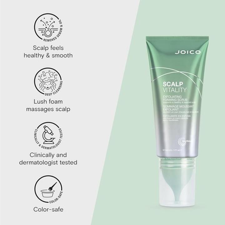 Image du produit Joico Scalp Vitality Exfoliating Foaming Scrub (177 ml)