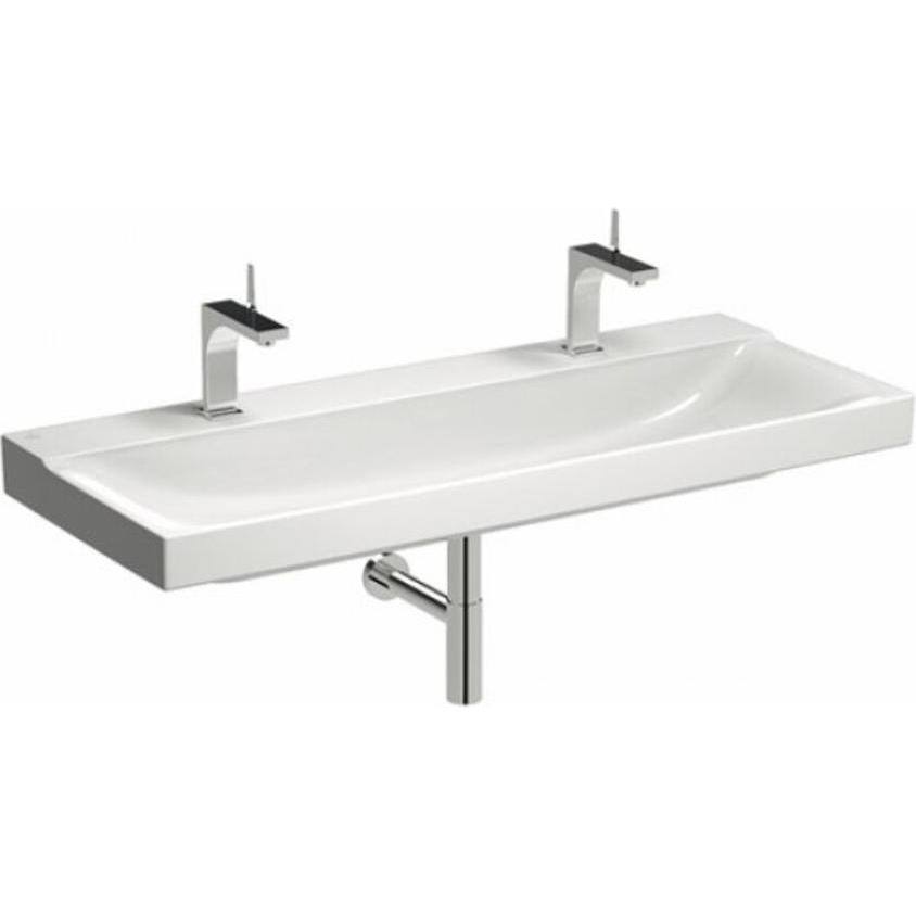 Thumbnail - Geberit, Waschbecken, Doppel-Waschtisch Xeno 120 cm wei mit KeraTec Glasur 500550011 (480 mm, 1200 mm)
