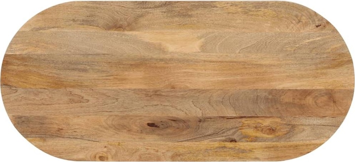 Actual product image VidaXL Table top wooden top solid wood top 80x40x3,8cm oval solid wood mango