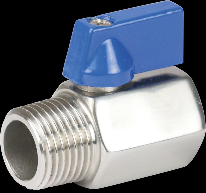 Produktbild Profec Minikugelhahn Edelstahl 316 3/8" Innengewinde x Aussengewinde 40bar