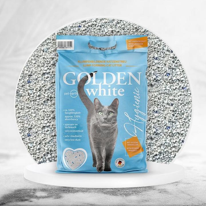 Actual product image Pet-Earth Cat Litter Gold Grey White Lavender (Clumping, 14 kg)