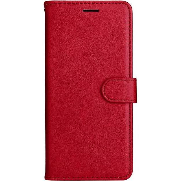 MU Classic Classic IV Leder Bookcover Series (Samsung Galaxy A73 5G), Smartphone Hülle, Rot