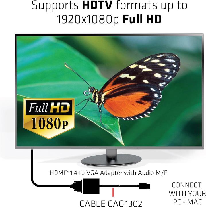 Produktbild Club 3D CAC-1302 (VGA, 24 cm)