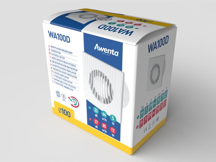 Produktbild Awenta Abluftventilator fi 150 20W IPX4 (WA150T)