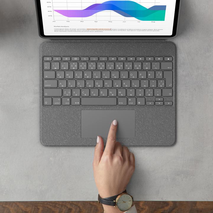 Immagine prodotto Logitech Combo Touch (CH, iPad Pro 12.9 2021 (5a generazione), iPad Pro 12,9 2022 (6a generazione))