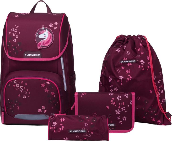 Actual product image Schneiders Floral Fantasy fuchsia school bag set (19 l)