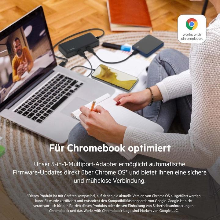 Produktbild Belkin Multiport Travel (USB-C, 5 Ports)