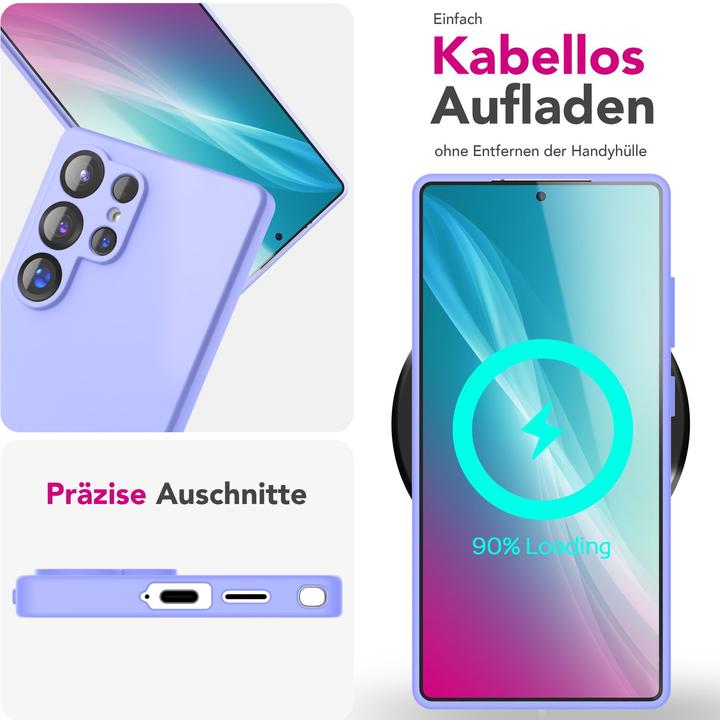 Produktbild Nalia Phoenix - Abwischbare Flüssigsilikon Hülle - Easy Clean Liquid Silicone Cover (Samsung Galaxy S25 Ultra)
