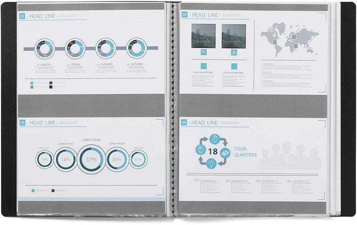 Actual product image Durable Display book Duralook Plus A4 Black, 40 pockets (A4, 1x)
