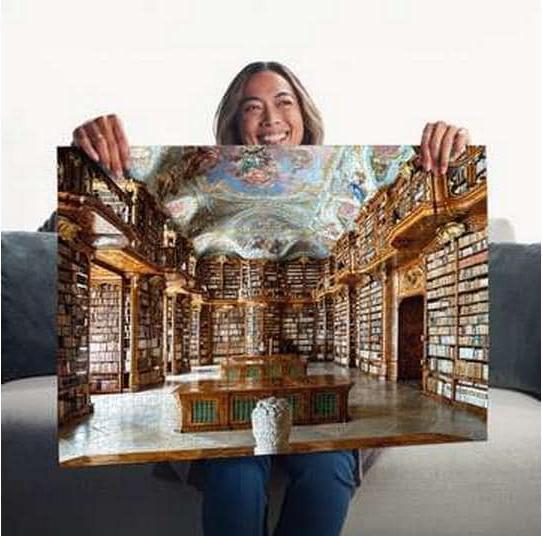 Produktbild Ravensburger Adult puzzle 1000 Teile - Library at St. Florian Monastery, Austria (1000 Teile)