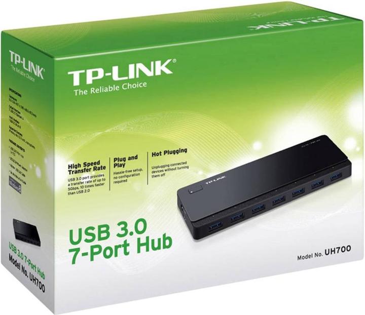 Produktbild TP-Link Uh700 (Micro USB, 7 Ports)