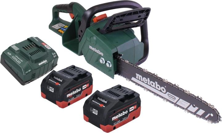 Image du produit Metabo MS 36-18 LTX BL 40 Batterie tronçonneuse 36 V ( 2x 18 V ) 40 cm 22 m/s Brushless + 2x batterie 5,5 (Tronçonneuse à batterie)